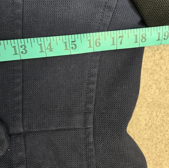 BANANA REPUBLIC Blue and Black Double-Breasted Peacoat /Blazer. Size M - Picture 15 of 16